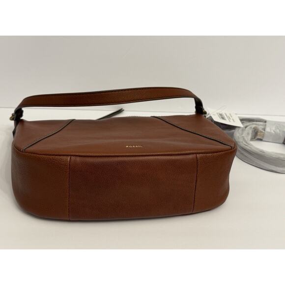 Fossil Skylar Crossbody Bag Brandy Brown Leather New NWT - Picture 10 of 10